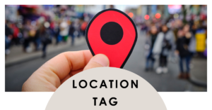 What is a location tag on Instagram?