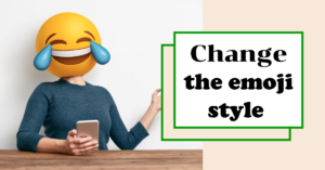 How do I change the emoji style on my Android device?